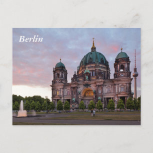 Berlinkatedralen med Television Torn och Lustgar Vykort