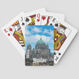 Berlinkatedralen och TV torn i Berlin, Tyskland Casinokort