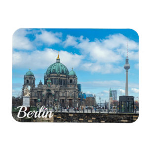 Berlinkatedralen och TV torn i Berlin, Tyskland Magnet