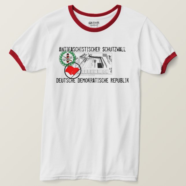 Berlinmuren mot fascism t-shirt (Design framsida)