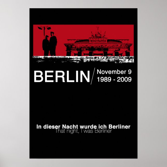 Berlinmuren Poster (Framsidan)