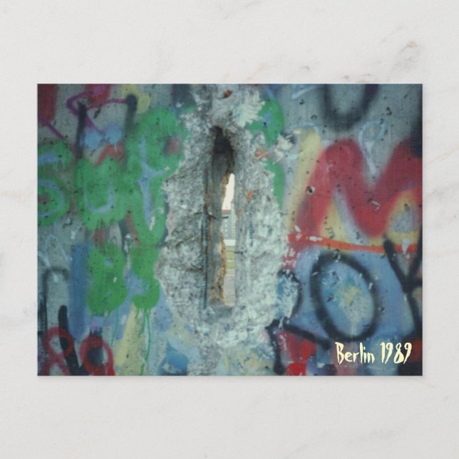 Berlinmuren - två dagar efter - 1989 vykort (Framsida)