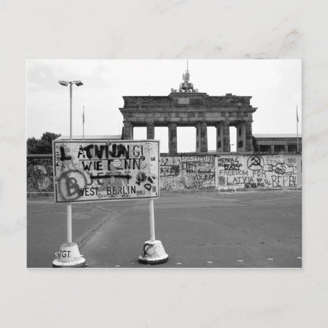 Berlinmuren Vykort (Framsida)