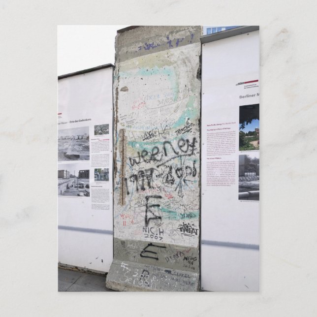 Berlinmuren Vykort (Framsida)