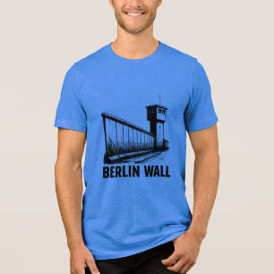 Berlinmurens konstnärliga T-Shirt-symbol.. T Shirt