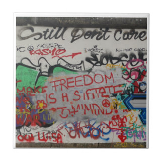 Berlinmurens Öster Graffiti Street Art Tile Kakelplatta