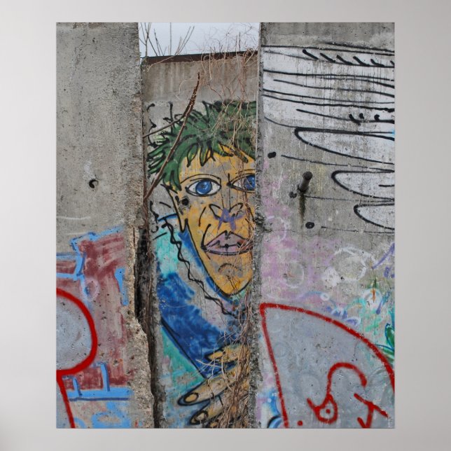 Berlinmurgraffiti art poster (Framsidan)