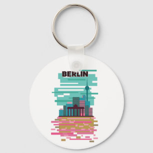 Berlinreseaffisch Nyckelring