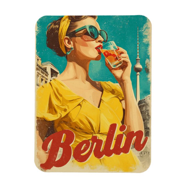 Berlins 50-talssida magnet (Vertikal)