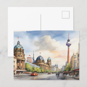 Berlins akvarellkonst vykort