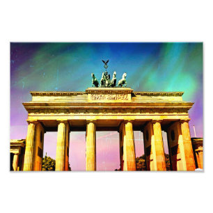 Berlins Brandenberg Grind Paintin Fototryck