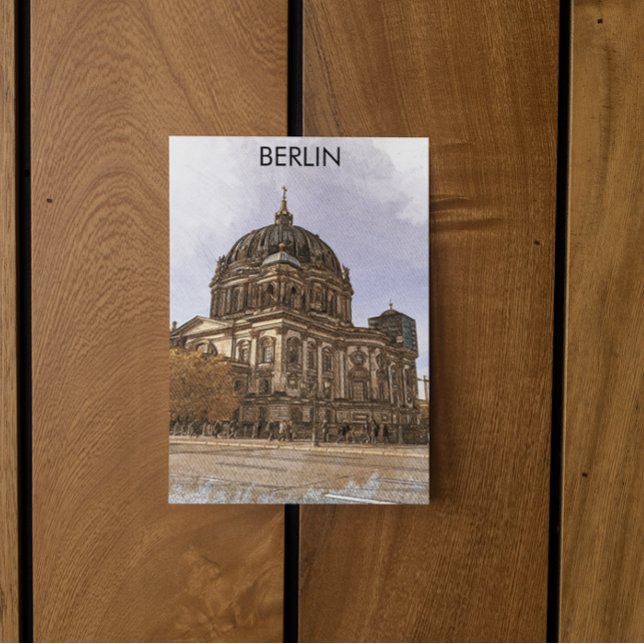 Berlins katedral Berliner Dom Landmark Vykort (berliner Dom Postcard)