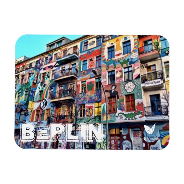 Berlins kylmagnet, perfektens souvenir! magnet (Horisontell)