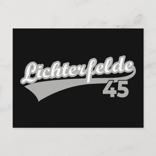 Berlins Lichterfelde 45 Logotyp nummer Vykort (Framsida)