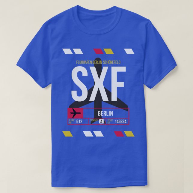 Berlins SXF-flygplatskod Märkre 1 T Shirt (Design framsida)