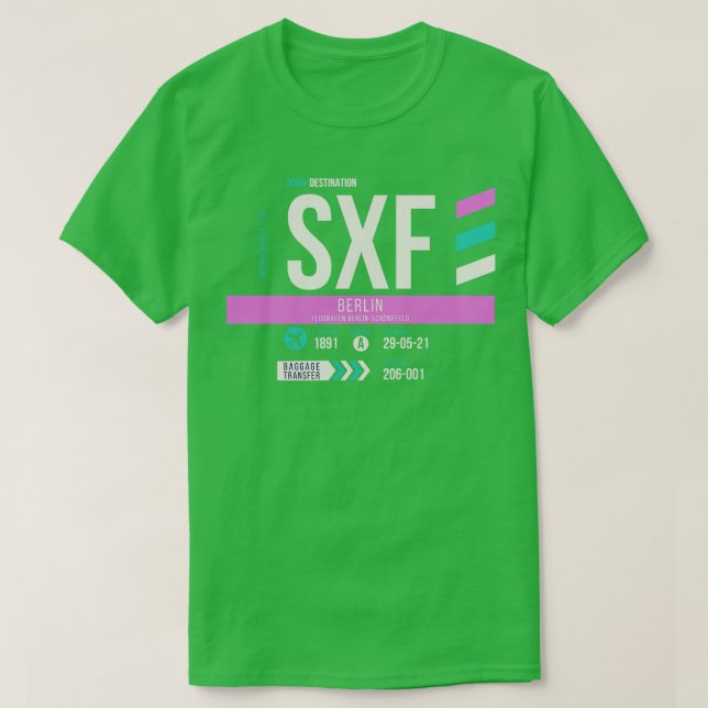 Berlins SXF-flygplatskod Märkre 2 T Shirt (Design framsida)