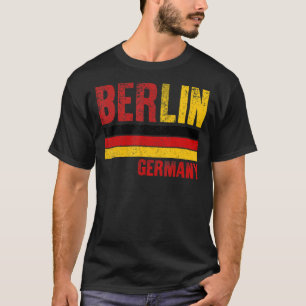 Berlins Tysklanda Flagga City Fransk Manar Womens T Shirt