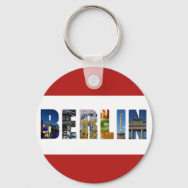 Berlins Tysklanda stadsresefoton Nyckelring