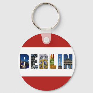 Berlins Tysklanda stadsresefoton Nyckelring