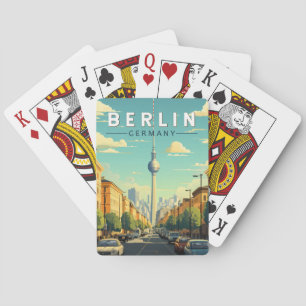 Berlins Tysklanda Vintage för resekonst Casinokort