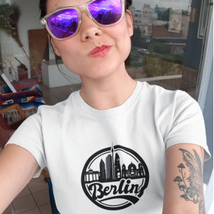 Berlins Vintage City Silhouette T Shirt