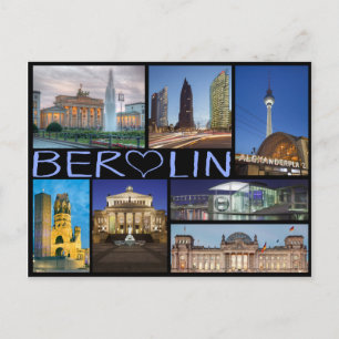 Berlins vykort för flera bilder