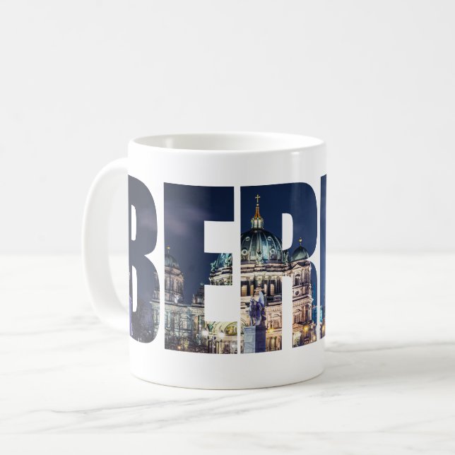 Berlintext souvenir kaffemugg (Framsida vänster)