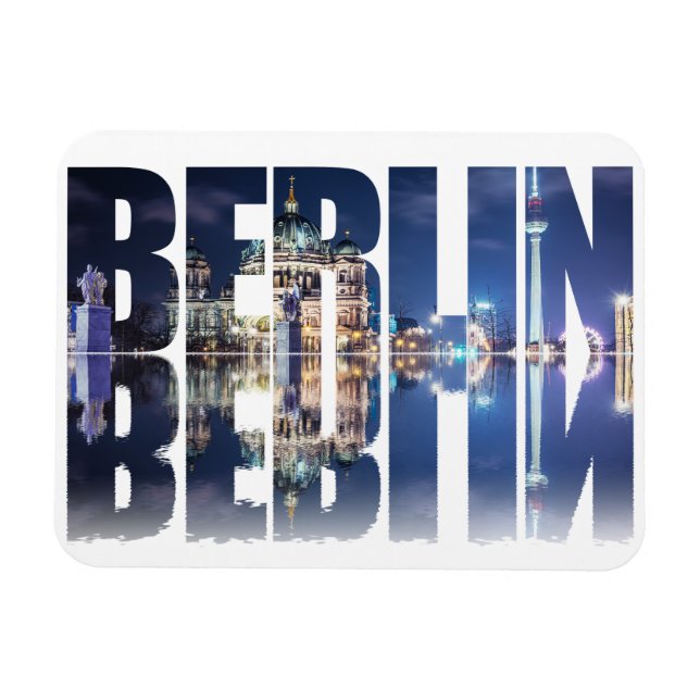 Berlintext souvenir magnet (Horisontell)