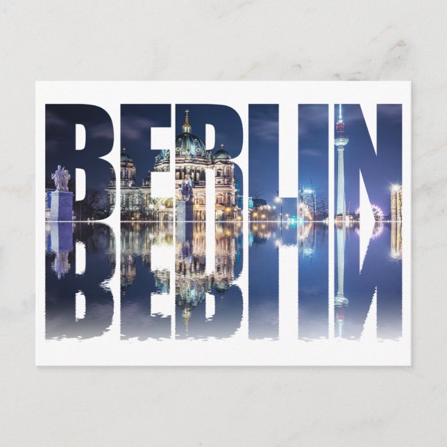 Berlintext souvenir vykort (Framsida)