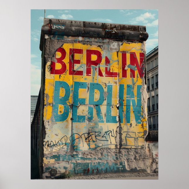 BerlinWall Vintage Poster (Framsidan)