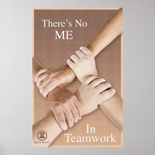 Berm-Tech Det finns ingen mig i Teamwork Poster (Framsidan)