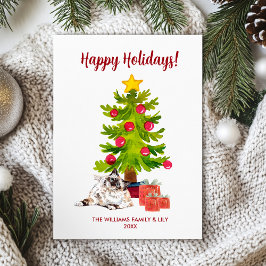 Berman Cat Family-jul Julkort