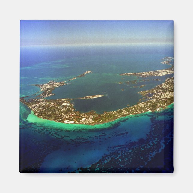Bermuda Aerial Photograph Magnet (Framsidan)