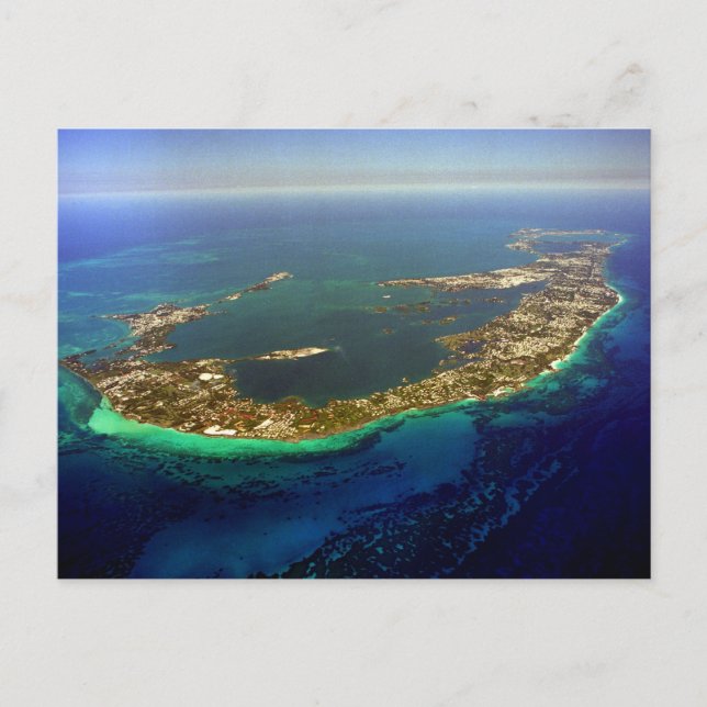 Bermuda Aerial Photograph Vykort (Framsida)