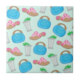 Bermuda Bag Sandals Mint Julep Preppy Derby Kakelplatta