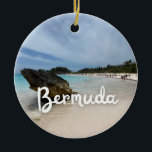 Bermuda Beach Julgransprydnad Keramik<br><div class="desc">Bermuda Beach Ceramic Ornament</div>