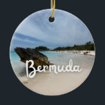 Bermuda Beach Julgransprydnad Keramik<br><div class="desc">Bermuda Beach Ceramic Ornament</div>