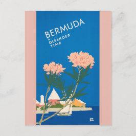 Bermuda Beach Retro Vintage resor Poster Vykort