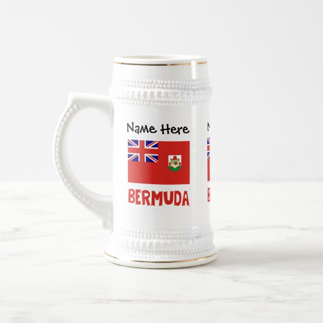 Bermuda Bermudisk Flag Personligt Namn Sejdel (Vänster)