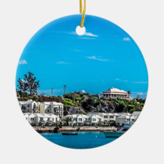 Bermuda beskådar julgransprydnad keramik