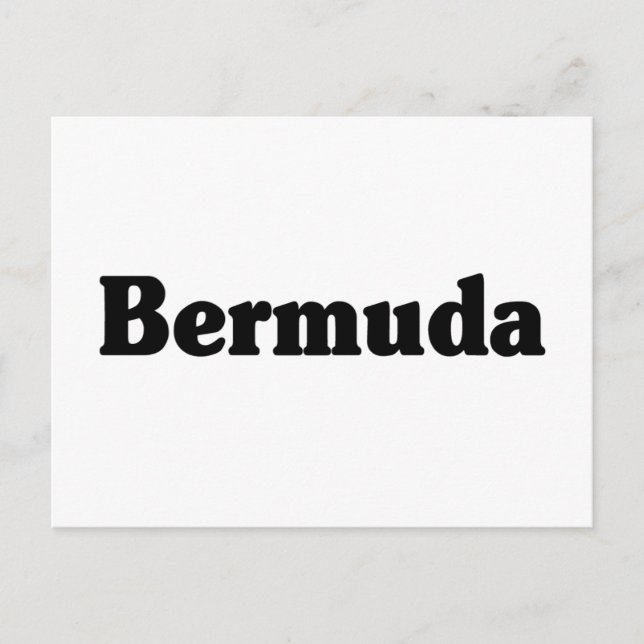 Bermuda Classic Stil Vykort (Framsida)