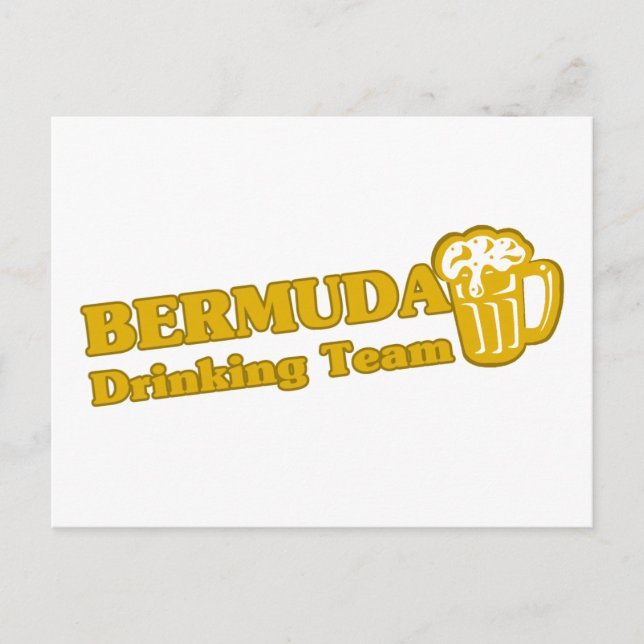 Bermuda Drinking Team Vykort (Framsida)