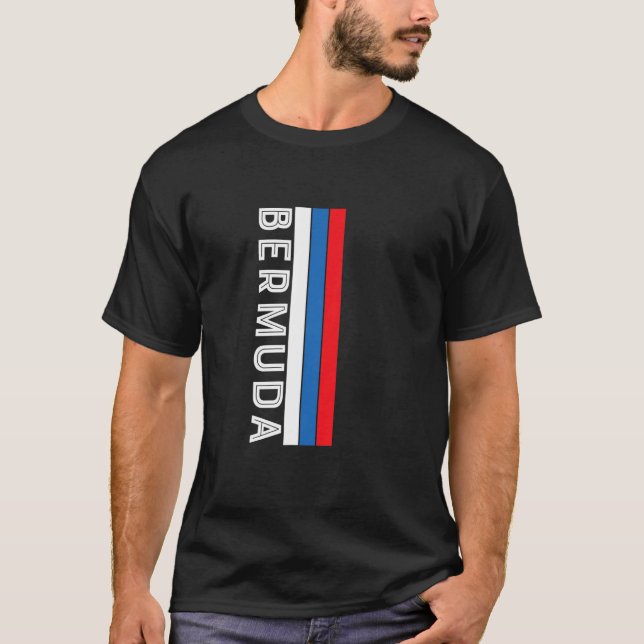 Bermuda Flag Colors T Shirt (Framsida)