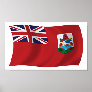 Bermuda Flagga Affisch Print