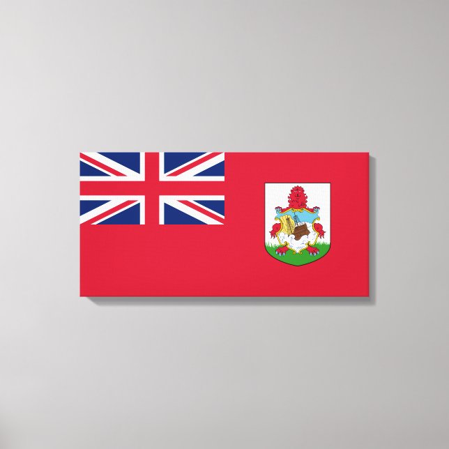 Bermuda Flagga (Bermudian) (Karibiska öarna) Canvastryck (Framsida)