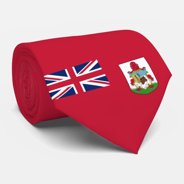 Bermuda Flagga (Bermudian) (Karibiska öarna) Slips (Rullad)