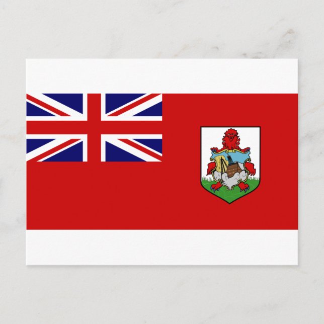 Bermuda Flagga BM Vykort (Framsida)