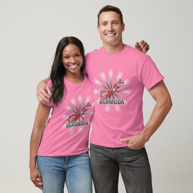 Bermuda Flagga Karta 2.0 Tee Shirt (Unisex)