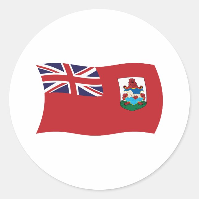 Bermuda Flagga Klistermärke (Framsida)
