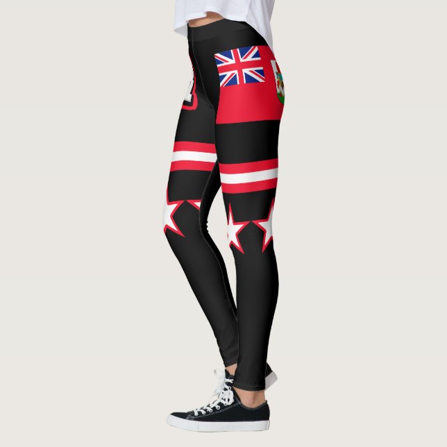Bermuda Flagga Leggings (Vänster)